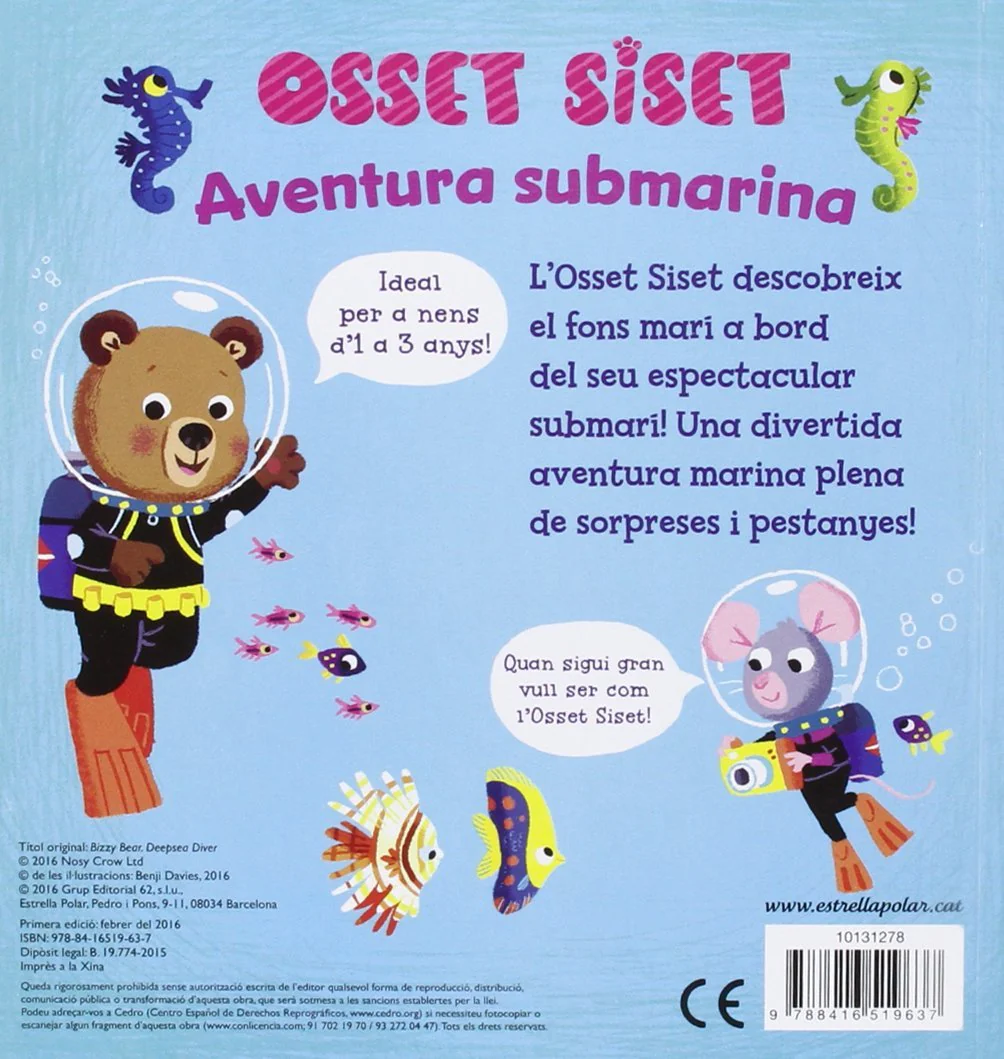LLIBRE INFANTIL - OSSET SISET AVENTURA SUBMARINA - Imagen 2