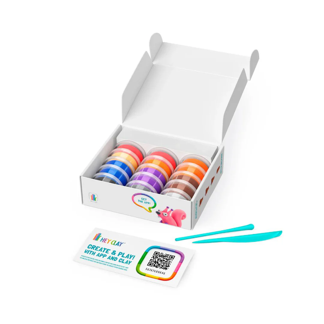 Set de 15 Potes de Arcilla para Modelar: Animales del Bosque | Hey Clay - Imagen 4