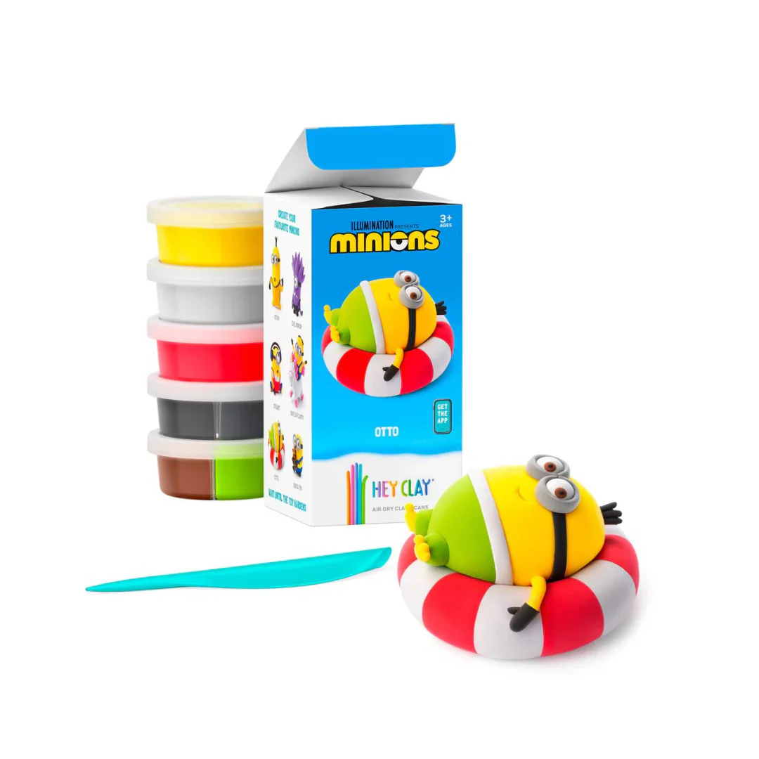 Set de 5 Potes de Arcilla para Modelar: Minions - Otto | Hey Clay - Imagen 4