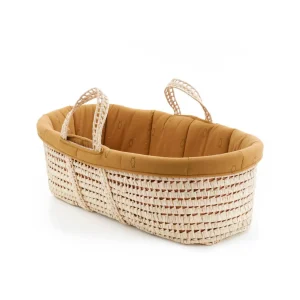 Moisés de Ratán y Algodón Orgánico - Bear | Gloop!