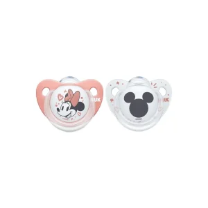 Pack de 2 Chupetes de Silicona Minnie | NUK
