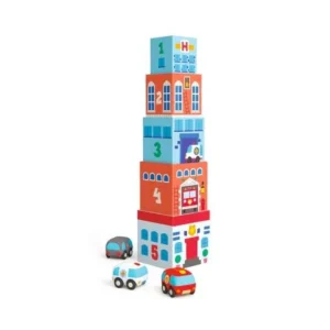 Cubos Apilables con Autos - Topanicar | Djeco