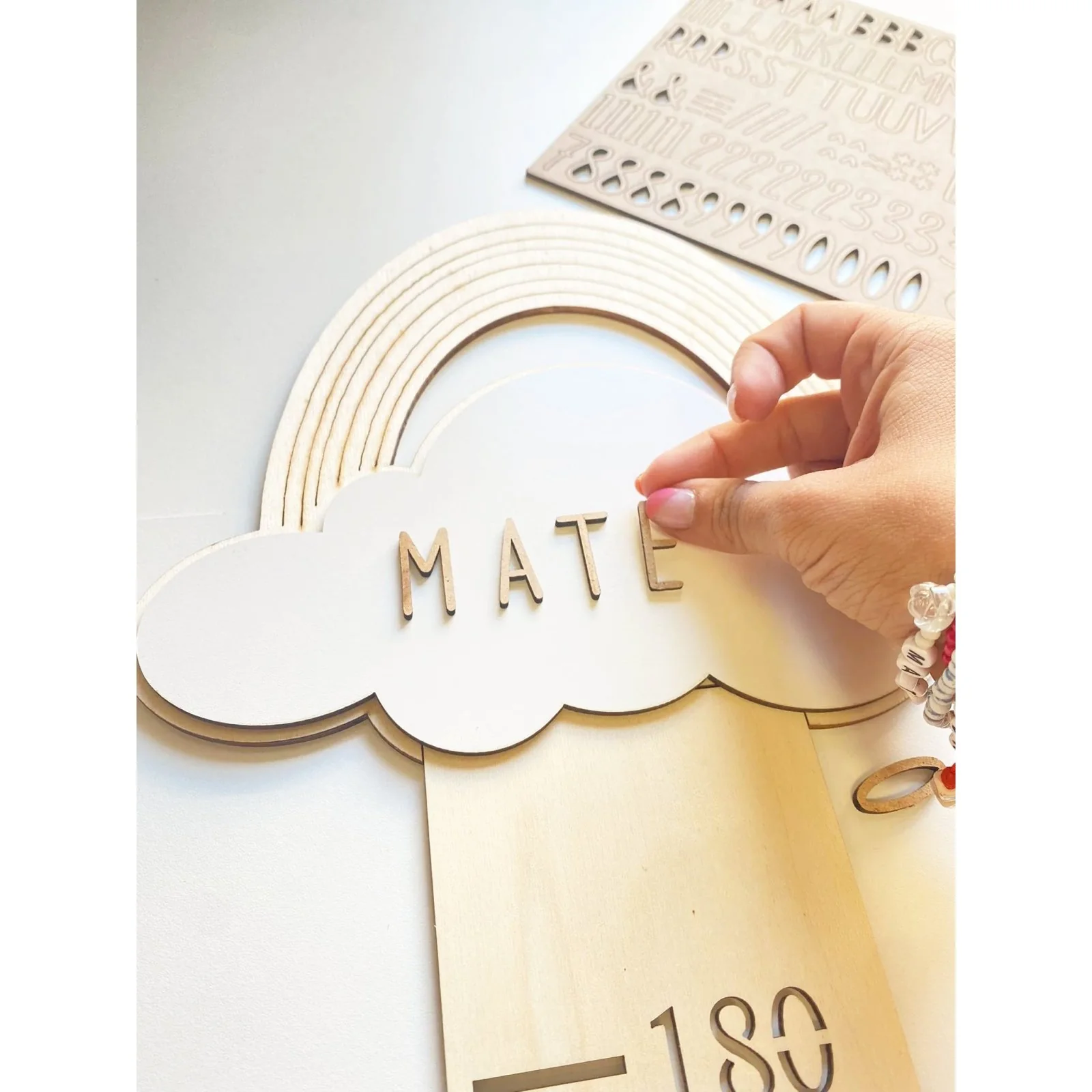 MEDIDOR INFANTIL PERSONALIZADO ·ARCOÍRIS· - Imagen 2