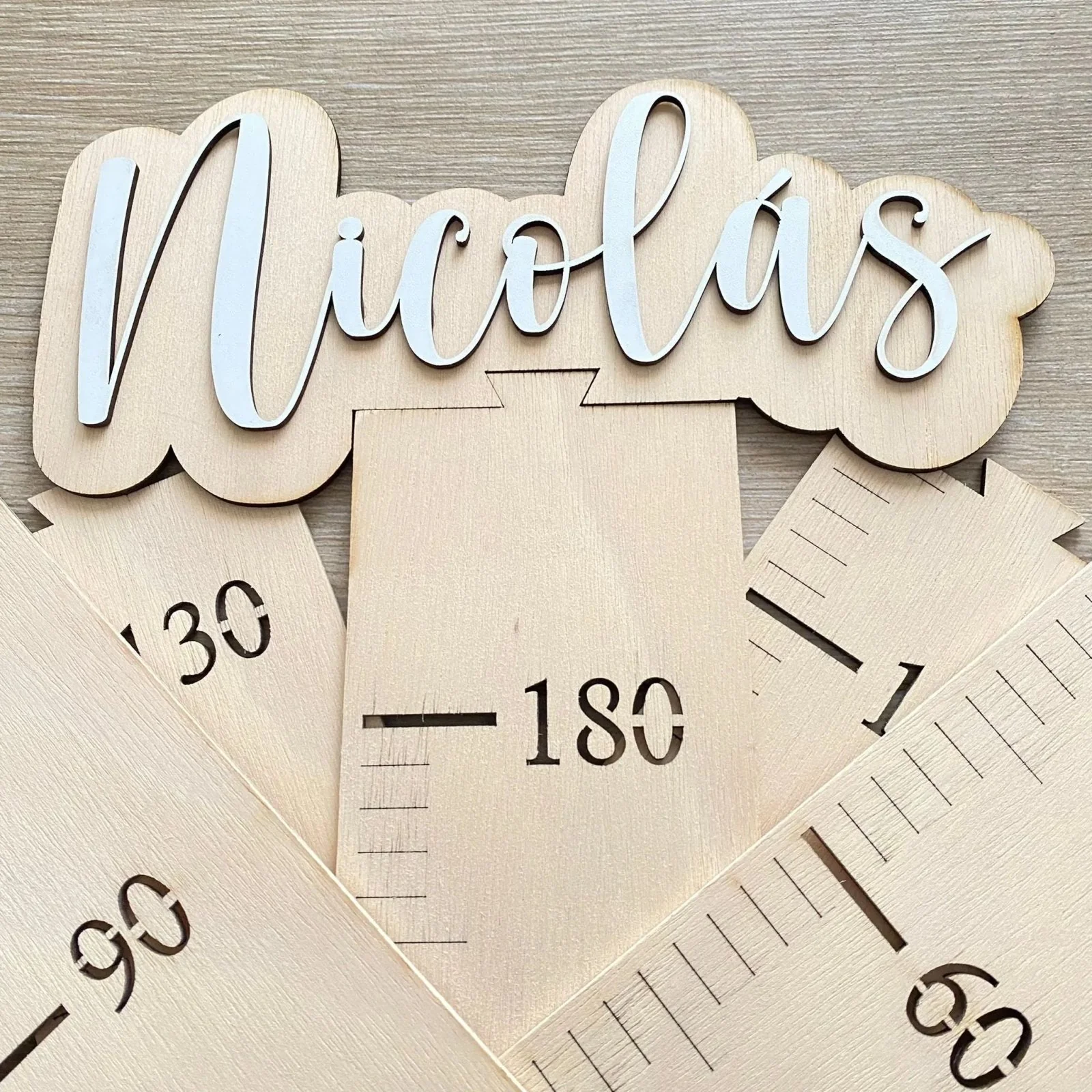 MEDIDOR INFANTIL PERSONALIZADO ·DREAMS BLANCO· - Imagen 2