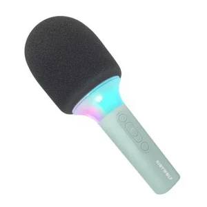 MICRÓFONO BLUETOOTH CON EFECTOS DE SONIDO INFANTIL ·KIDYMIC VERDE·