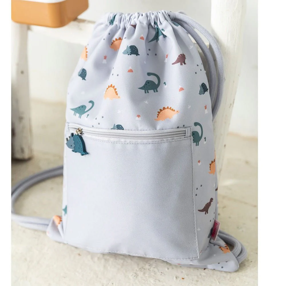 MOCHILA SACO IMPERMEABLE TUTETE ·DINOS WORLD· - Imagen 2