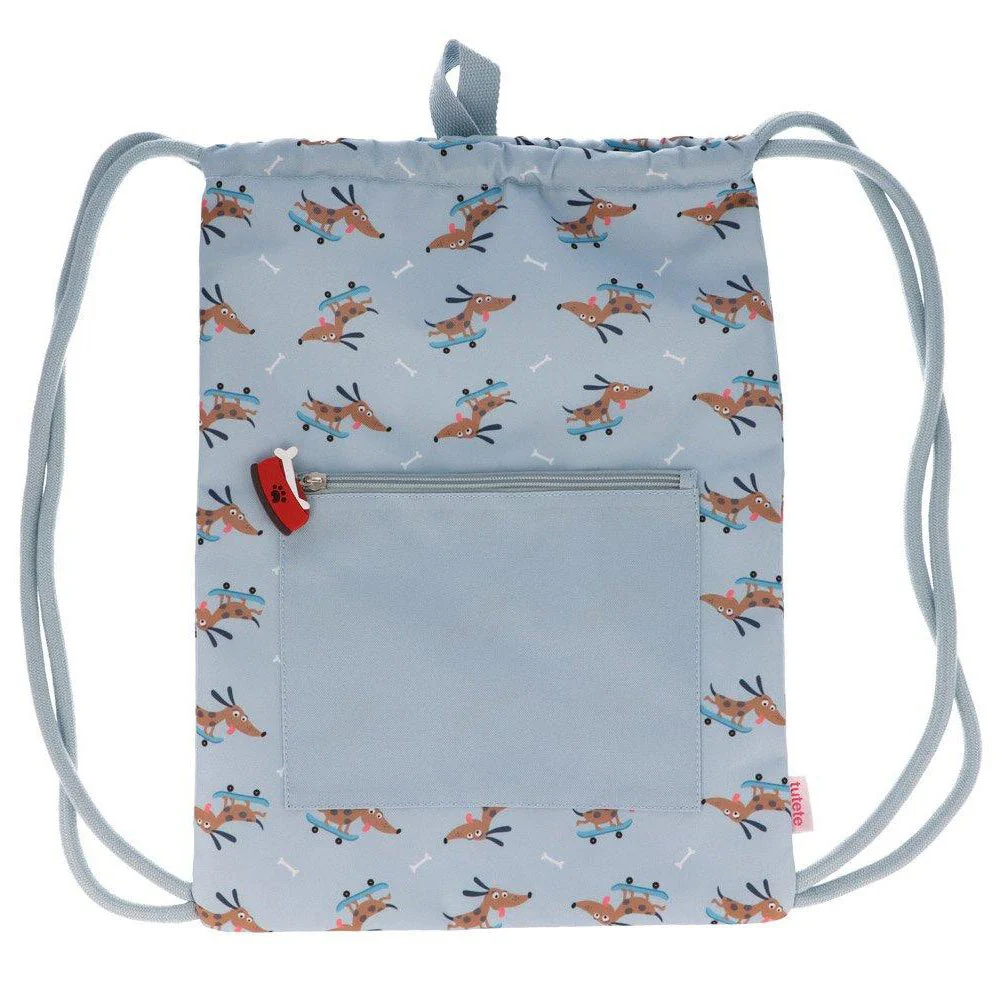 MOCHILA SACO IMPERMEABLE TUTETE ·SKATER DOG·