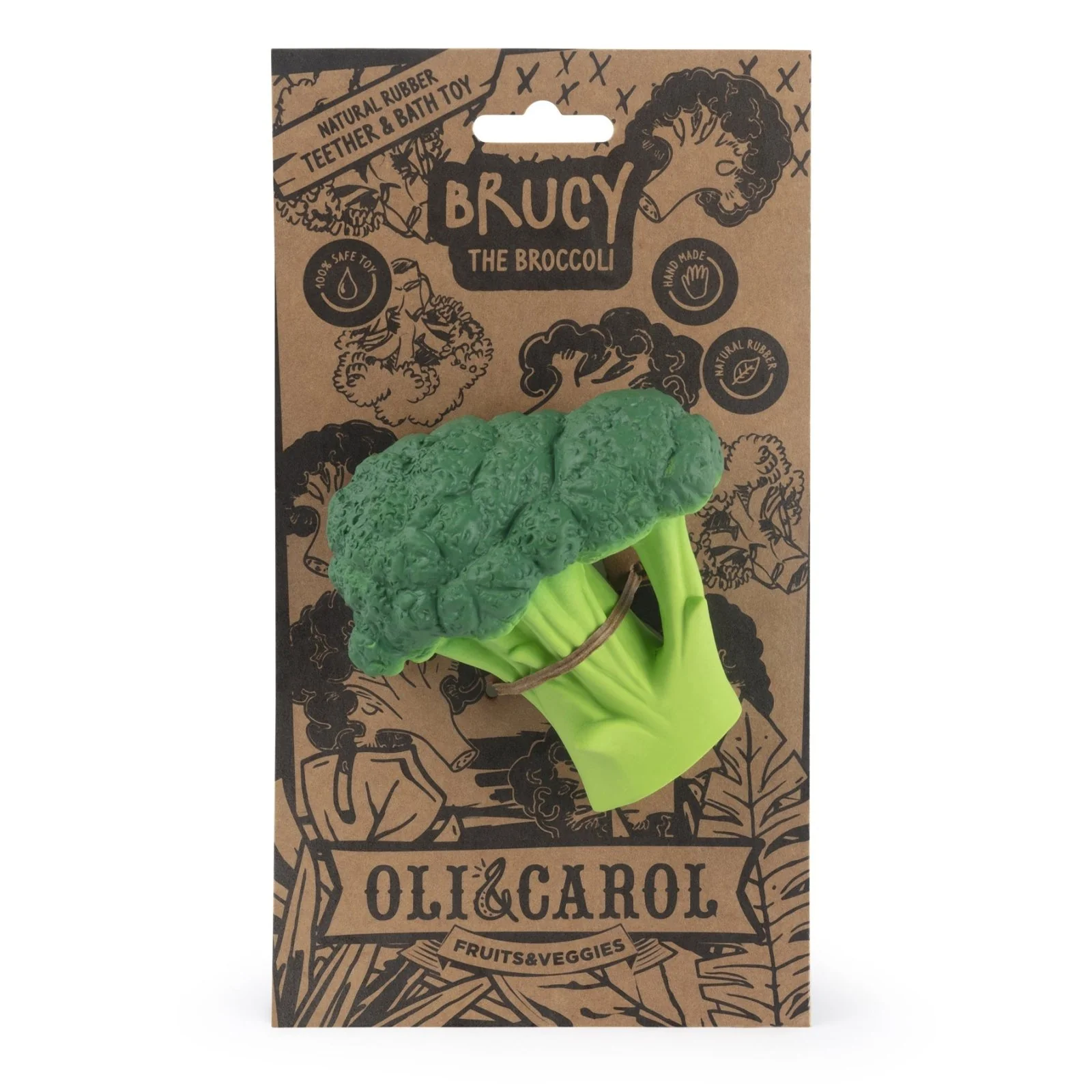 MORDEDOR 100% CAUCHO NATURAL OLI&CAROL ·BROCOLI·