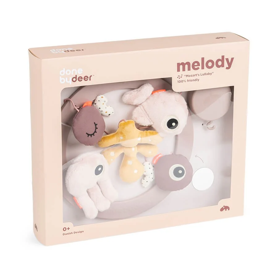 Móvil Musical con Espejo Sea Friends - Rosa | Done by deer - Imagen 3