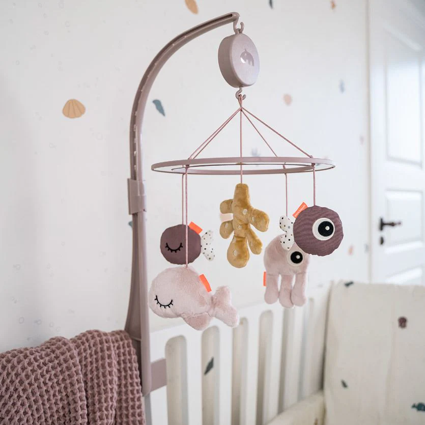 Móvil Musical con Espejo Sea Friends - Rosa | Done by deer - Imagen 2