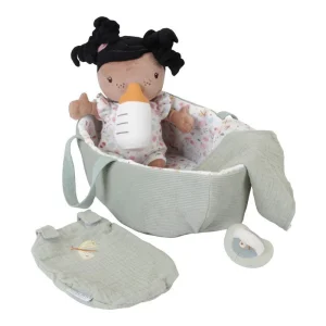 MUÑECA DE TELA LITTLE DUTCH ·BEBÉ EVI CON CESTA Y ACCESORIOS·