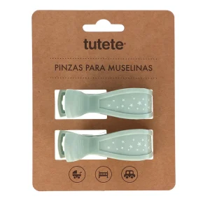 PACK 2 PINZAS PARA MUSELINAS ·MINT·