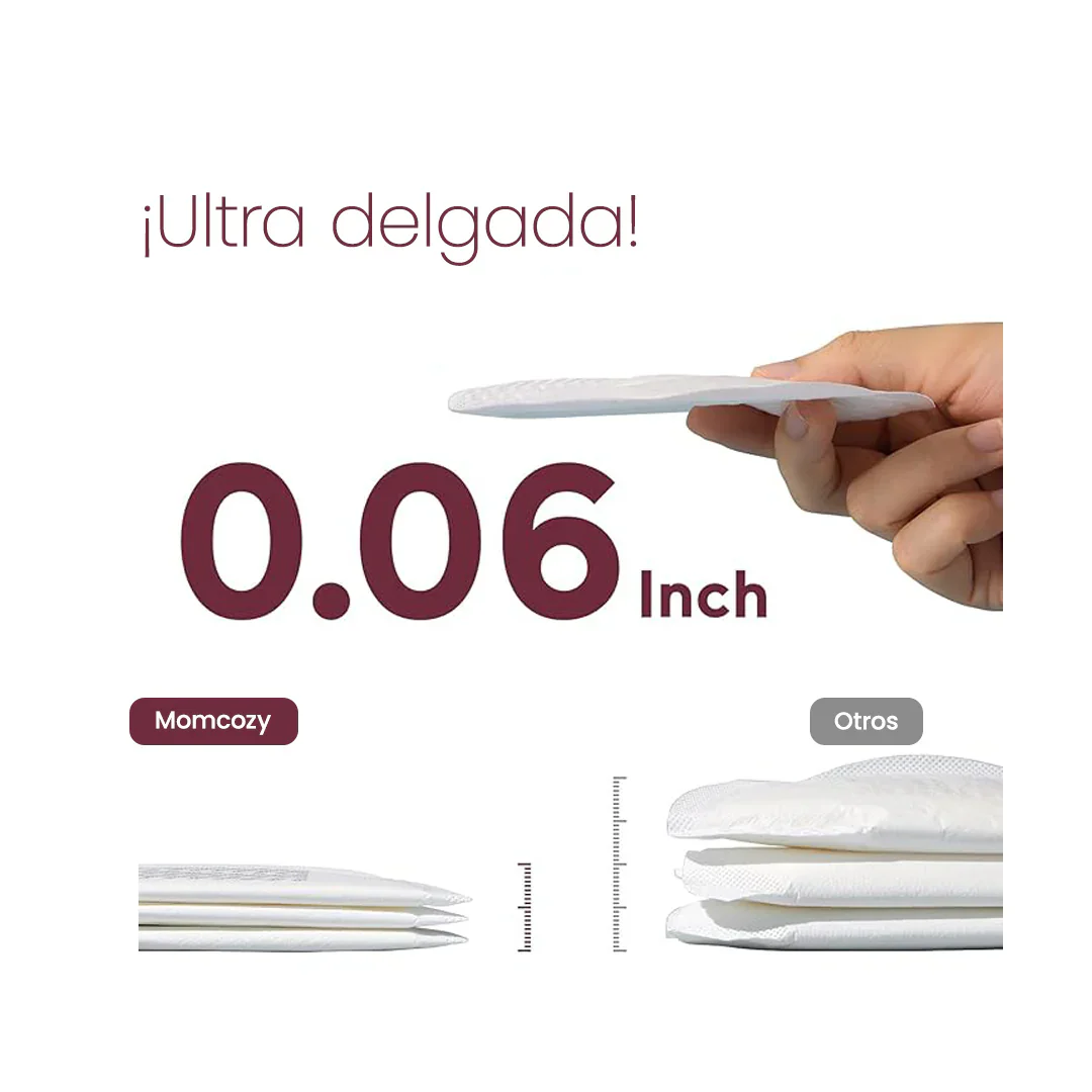 Pads Absorbentes de Lactancia Ultra Delgados | MomCozy - Imagen 4