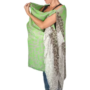Pañuelo de Lactancia - Verde Animal Print | Algodones