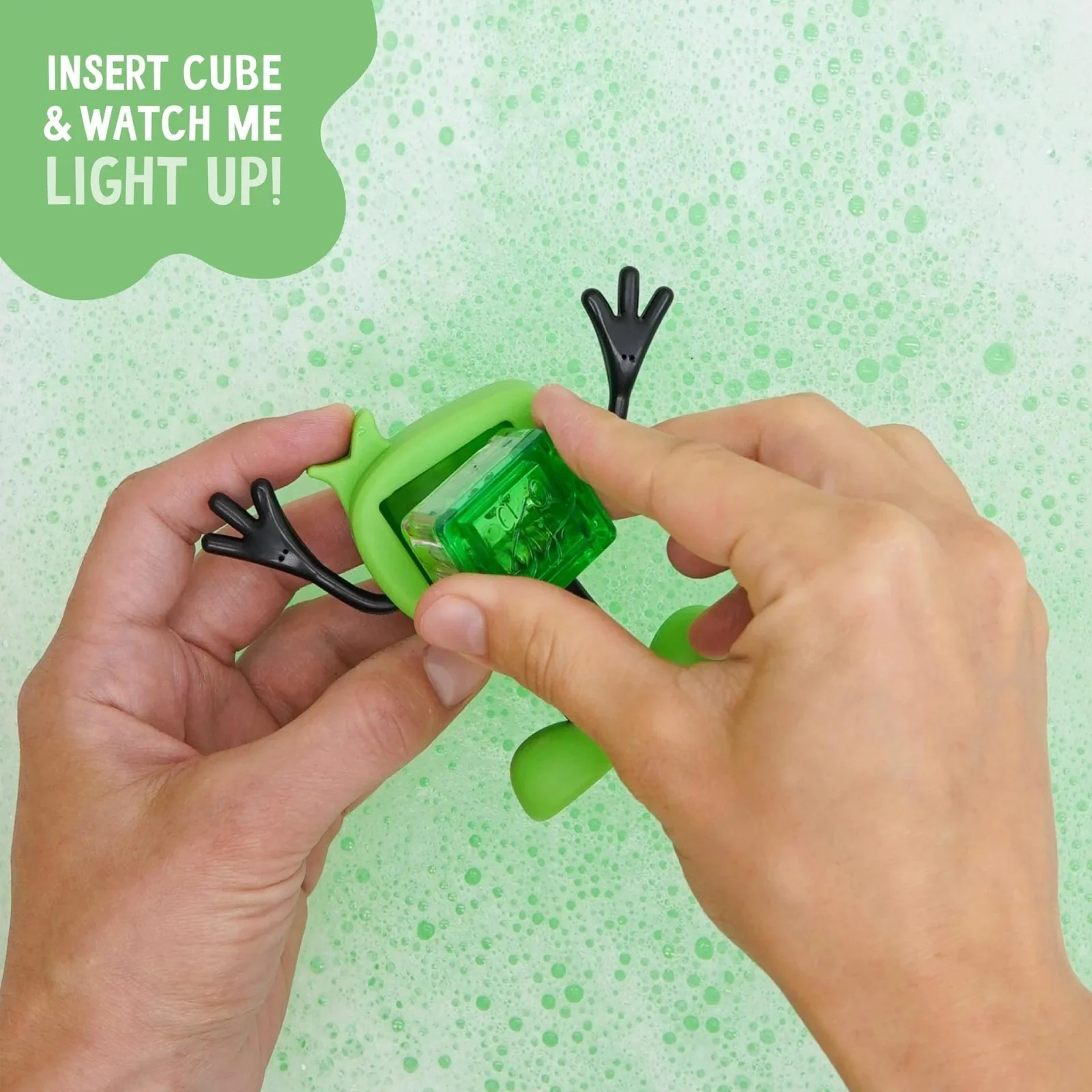 PERSONAJE Y 2 CUBOS DE LUZ PARA EL BAÑO GLOPALS ·PIPPA VERDE· - Imagen 8