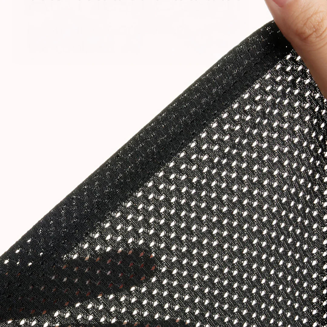 Portabebé Fular - Malla Negro | MomCozy - Imagen 2