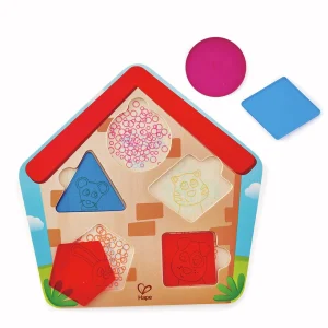 PUZZLE INFANTIL HAPE ·DESCUBRE QUIEN ESTÁ EN CASA·