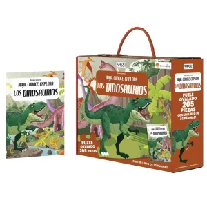 PUZZLE + LIBRO EDUCATIVO ·LOS DINOSAURIOS·
