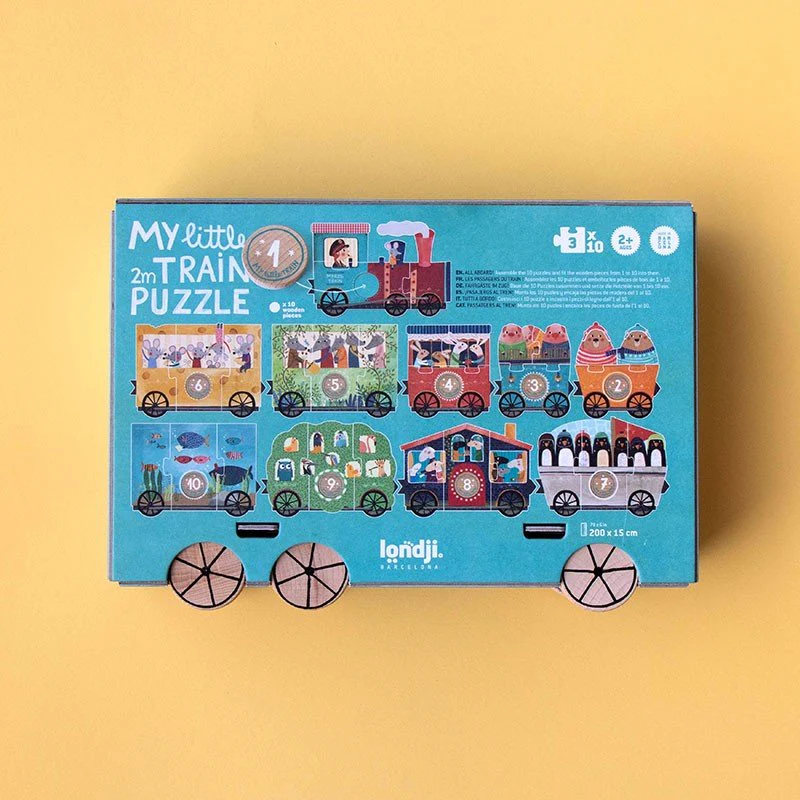 PUZZLE LONDJI 10 MINI PUZZLES ·MY LITTLE TRAIN· - Imagen 9