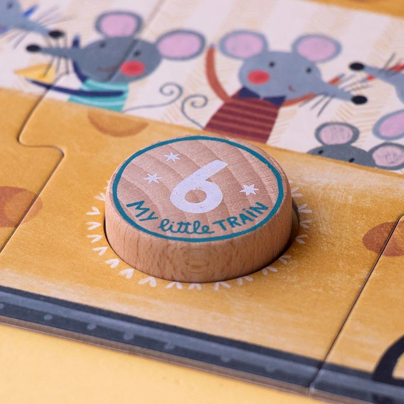 PUZZLE LONDJI 10 MINI PUZZLES ·MY LITTLE TRAIN· - Imagen 3