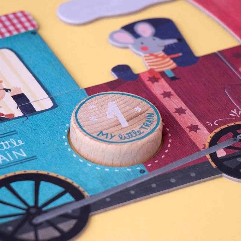 PUZZLE LONDJI 10 MINI PUZZLES ·MY LITTLE TRAIN· - Imagen 4