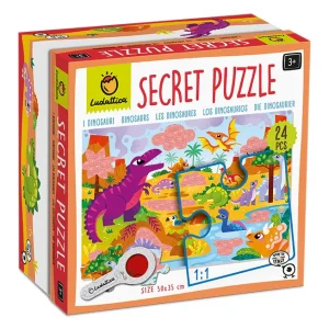 SECRET PUZZLE LUDATTICA 24 PIEZAS ·DINOSAURIOS·