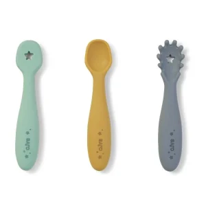 SET DE CUBIERTOS DE APRENDIZAJE SARO ·AZUL MIST·