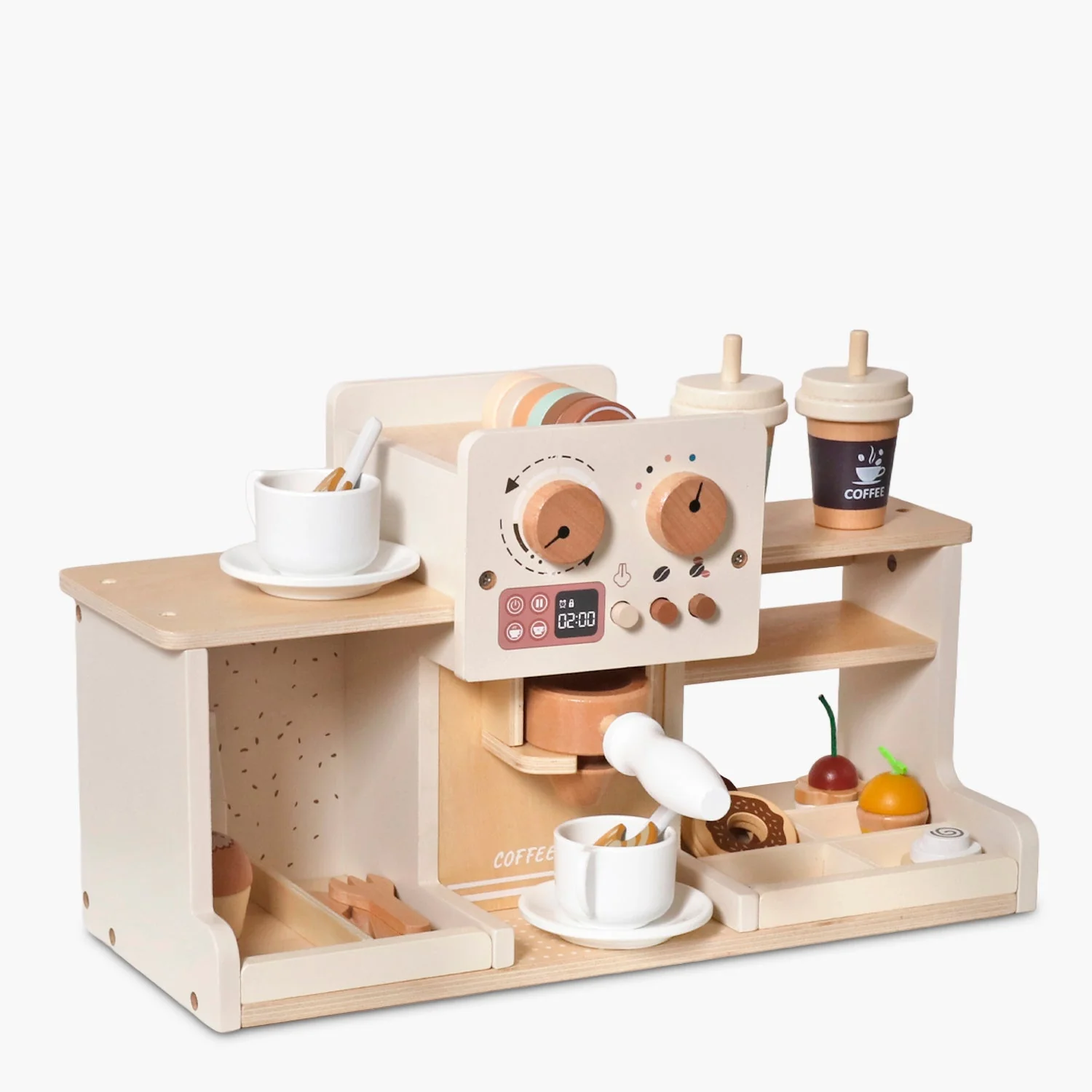 Cafetera Infantil de Madera Multicolor | Form Design - Imagen 2