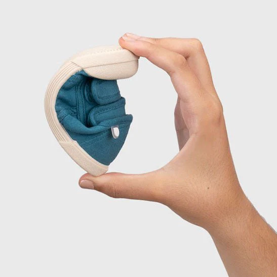 ZAPATILLAS RESPETUOSAS IGOR ·LONA VELCRO AZUL PETRÓLEO· - Imagen 4