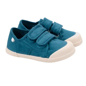 ZAPATILLAS RESPETUOSAS IGOR ·LONA VELCRO AZUL PETRÓLEO·